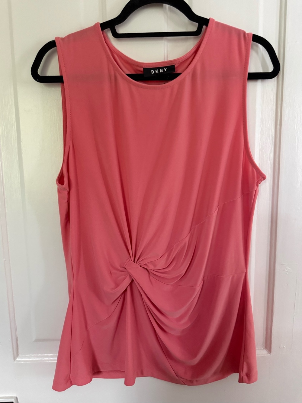 DKNY Coral Twist-Front Sleeveless Tank
